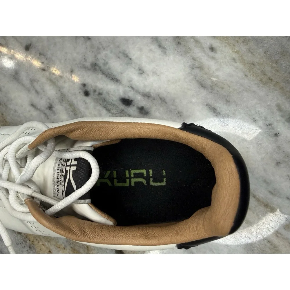 KURU Women's Roam Classic Court White butter-soft leather uppers Size 8